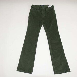 Calvin Klein Women's High Rise Boot Cut Corduroy Jeans Size 29 Petite NWT Green